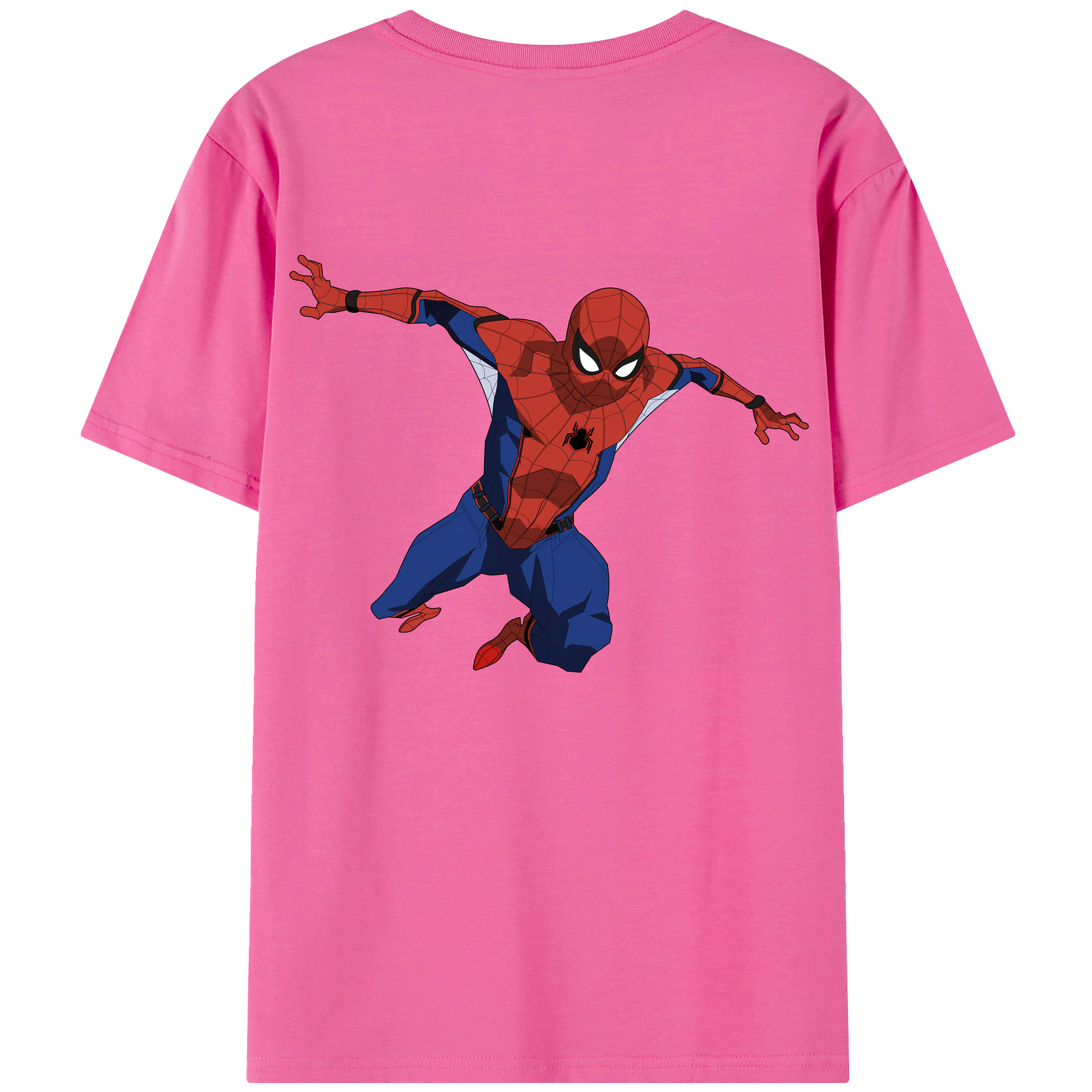 （画像用） Spider Man スパイダーマン レディース半袖Tシャツ(バックプリント)